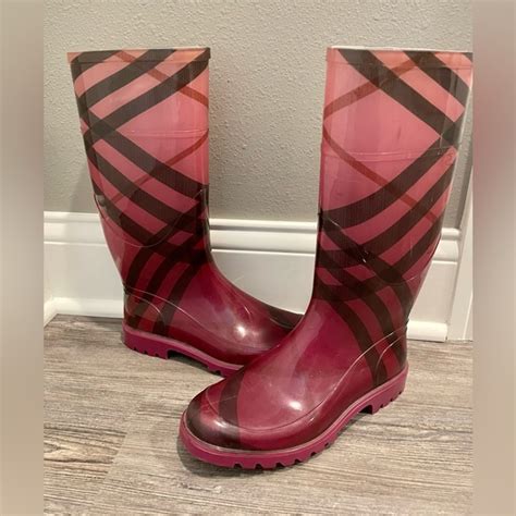 burberry rain boots pink|Burberry rain boots for women's.